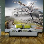 Wandgemälde Sakura im Innenraum