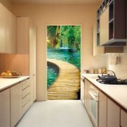 So wählen Sie eine Tapete an der Tür