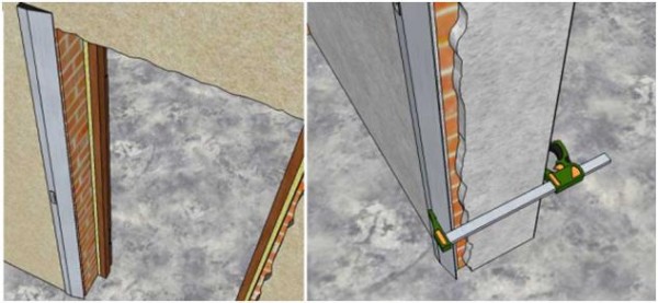 Verputzen Sie die Neigung nach dem Muster