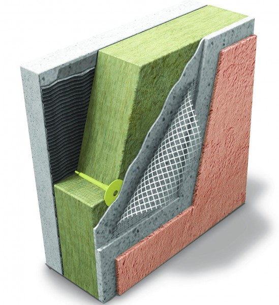 Paroi extérieure sectionnelle isolée