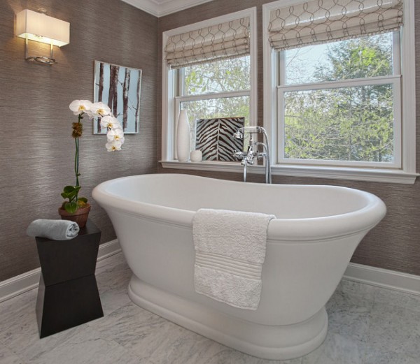 Тапет декорация за баня