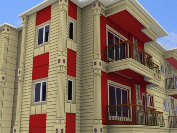 Fassadengestaltung mit Thermopaneelen