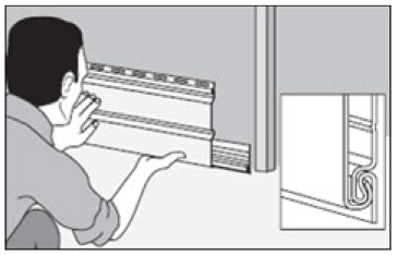 Installieren der ersten Abstellgleisplatte im Startprofil Installieren der ersten Abstellgleisplatte im Startprofil