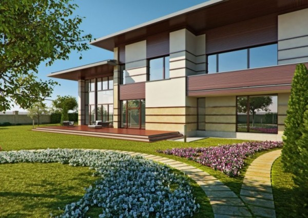 Fassade eines modernen Gebäudes