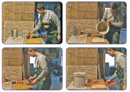 Herstellung von Gipsmaterial zu Hause Herstellung von Gipsmaterial zu Hause