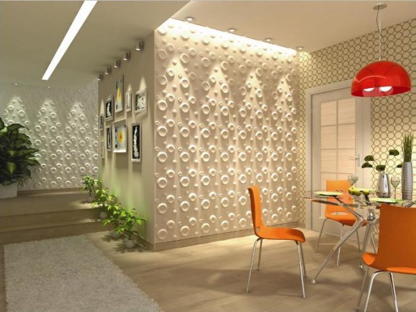 Pannelli di bambù ecologici all'interno