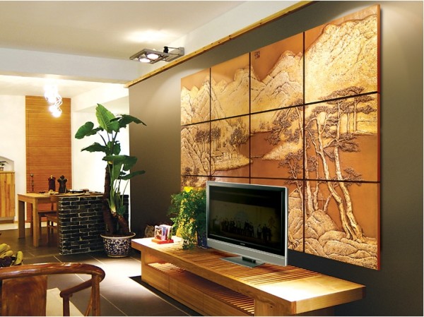 Pannello in gesso con effetto 3D