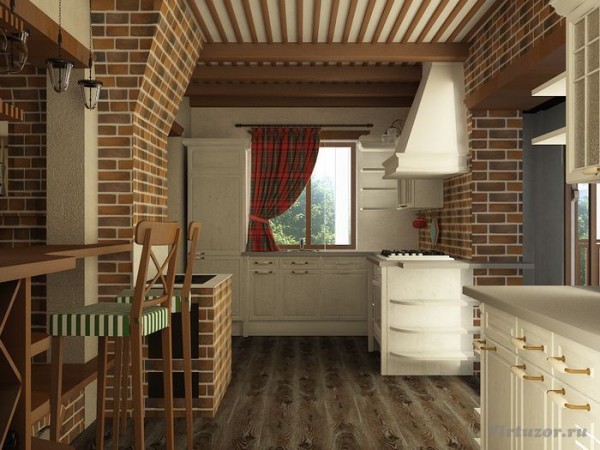 Landhausküche eines Landhauses