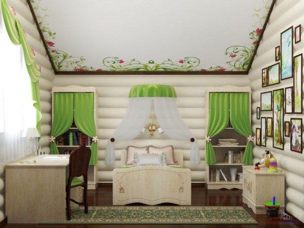 Decorazione d'interni con materiale e casa di blocco