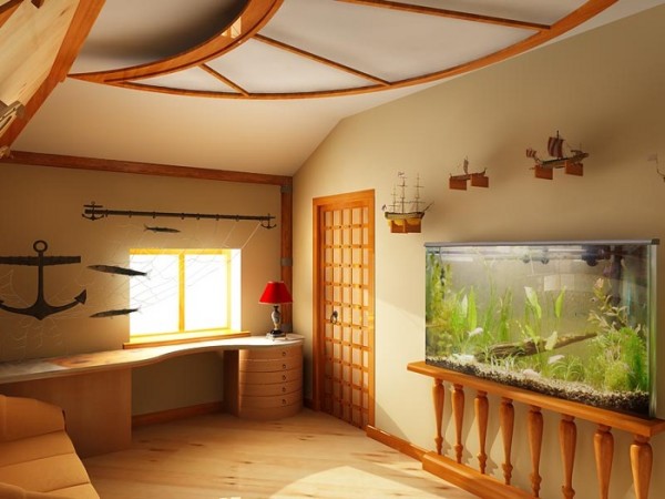 Bir ahşap evin iç bitirme