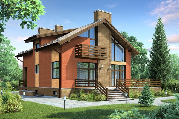 L'utilisation de briques de différentes couleurs pour le revêtement de façade L'utilisation de briques de différentes couleurs pour le revêtement de façade