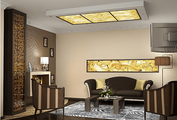 Şık bir iç vitray çerçeveler