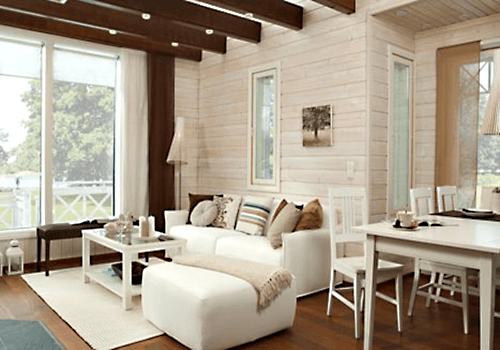 Използването на пластмасова облицовка в интериора на селска къща Използването на пластмасова облицовка в интериора на селска къща