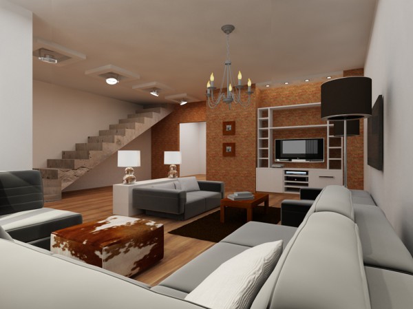 Σαλόνι στο ισόγειο ενός αρχοντικού