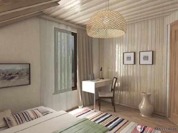 Sótão em estilo rústico