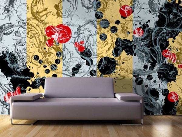 PVC Stretch Canvas an der Wand