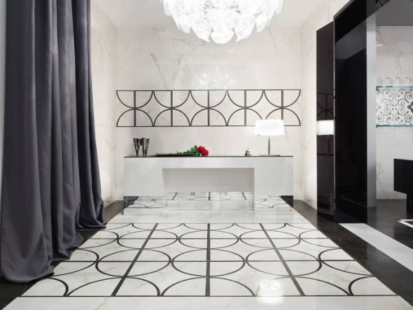 De frente para o chão com granito cerâmico