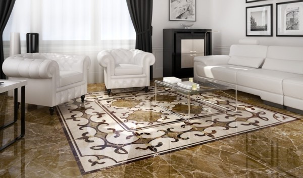 Porcelanato no chão