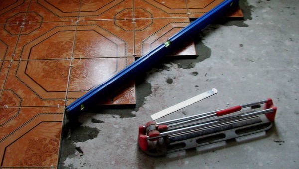 A opção de colocação de ladrilhos mais popular