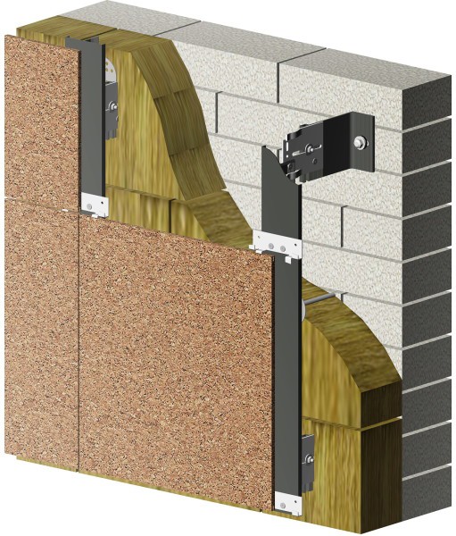 Installation mit einem Metallrahmen