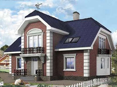 House with bay window.