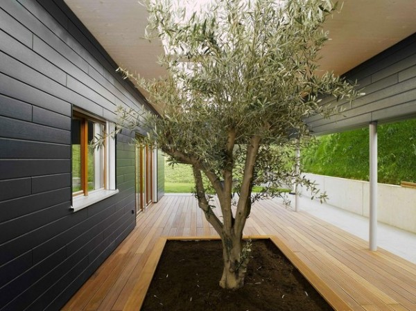 Πίνακας πρόσοψης στο σχεδιασμό της βεράντας