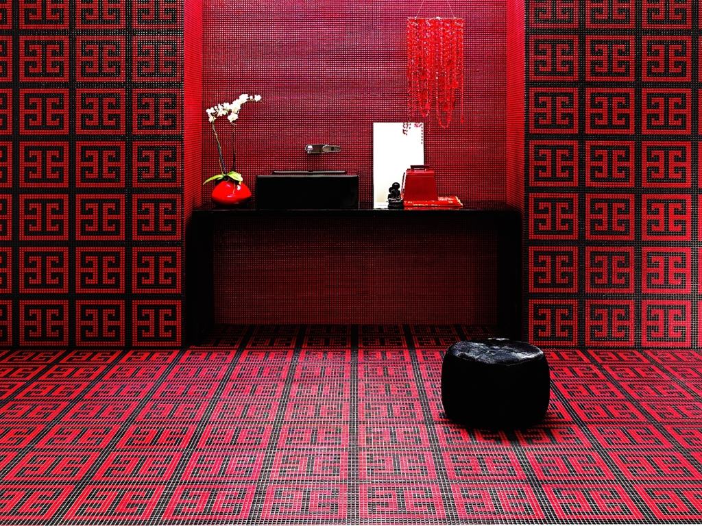 Design incomum, com um mosaico comum