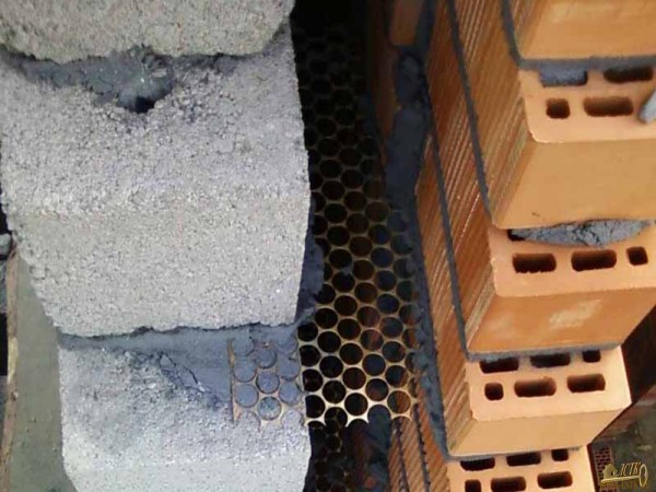 Ancoraggio della maglia d'acciaio