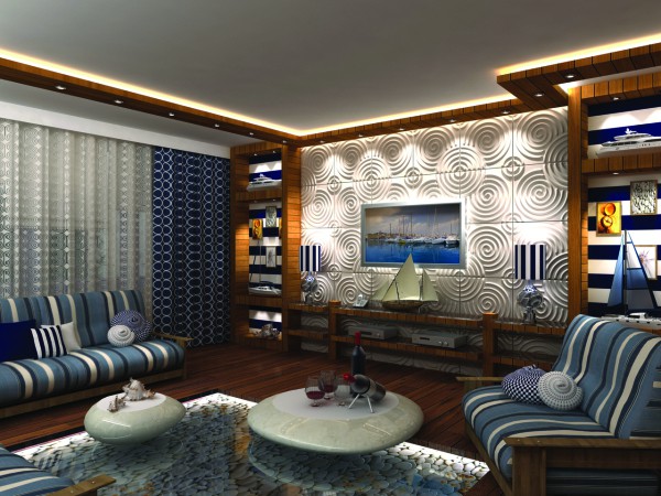 Innenverkleidungen mit 3D-Effekt