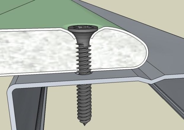 Der Hut wird im Trockenbau beheizt