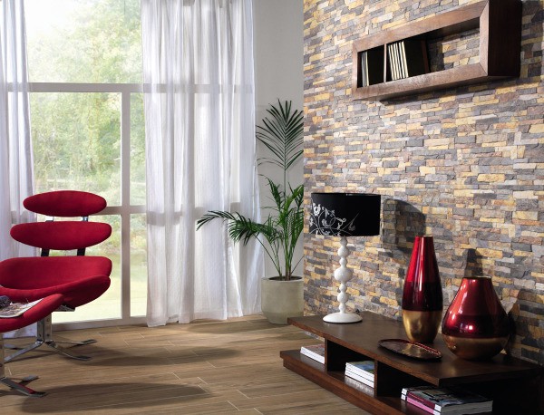 Sorten von Verkleidungskeramiken im Bauwesen: Steinfliesen