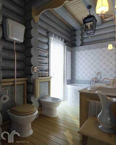 Anilin getönte Blockwände Anilin getönte Blockwände