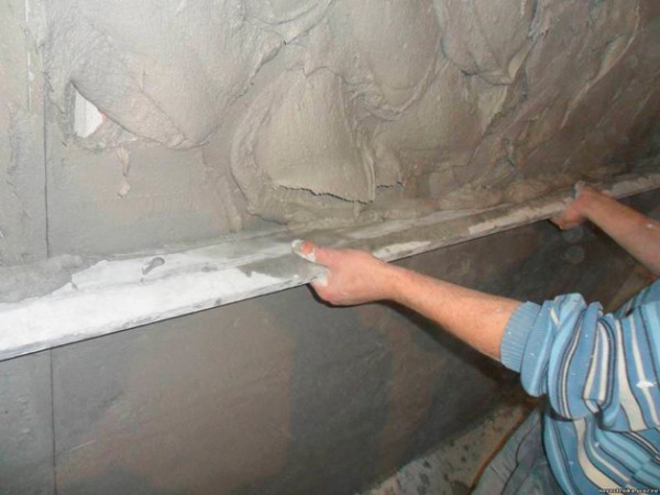 Putzausrichtung mit Leuchtfeuern