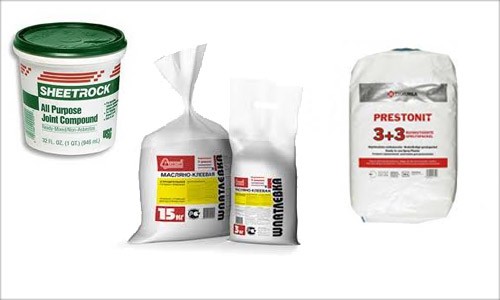 Varieties of putty Varieties of putty