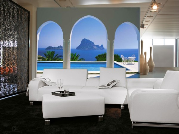 Fotomural vista al mar desde la terraza