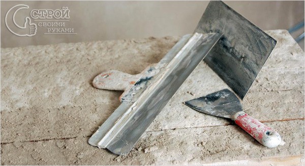 Ferramentas para reboco de aberturas