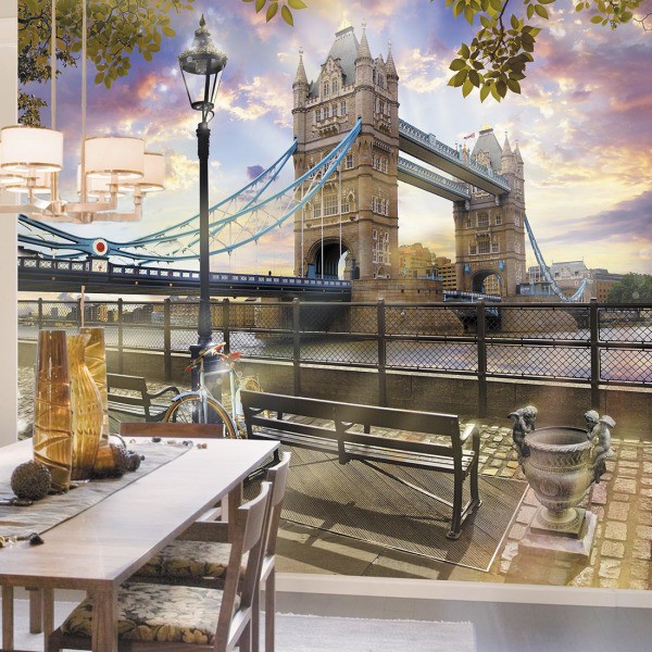 Terraplén del Támesis en su casa