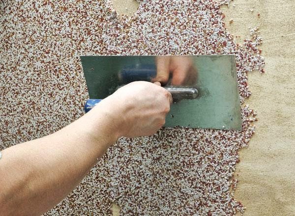 Aplicación de yeso de piedra Aplicación de yeso de piedra