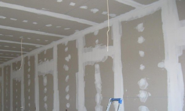 Reboco nas paredes de drywall para papel de parede Reboco nas paredes de drywall para papel de parede