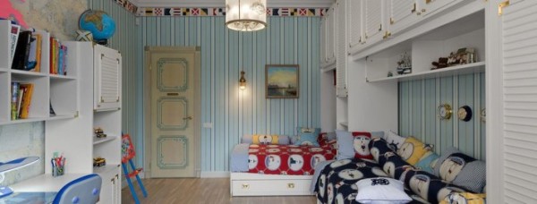 Раиран тапет в интериора на детската стая