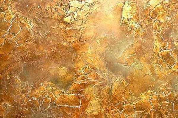 Vista de yeso decorativo veneciano