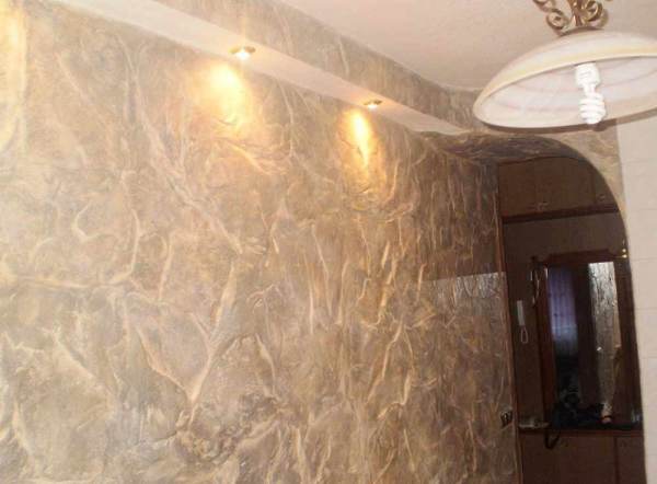 Διακοσμητική βαφή με πέτρα