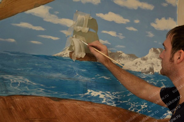 Pintura acrílica na parede