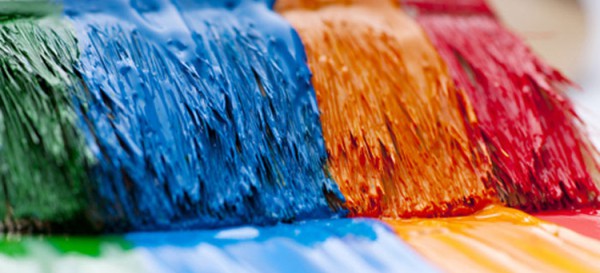 اختيار لون طلاء الأكريليك