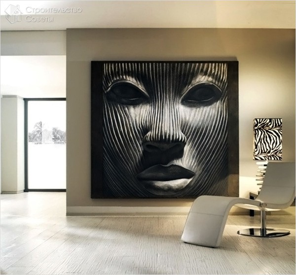 Dekoratives Wandbild an der Wand Dekoratives Wandbild an der Wand