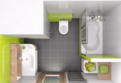 Enregistrement de la salle de bain combinée après avoir retiré la cloison Enregistrement de la salle de bain combinée après avoir retiré la cloison