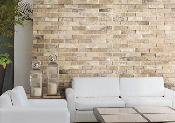 Φωτογραφία - επιλογές για κεραμικούς τοίχους από τούβλα. Μπορεί να χρησιμοποιηθεί τόσο για εσωτερική διακόσμηση όσο και για εξωτερική διακόσμηση.