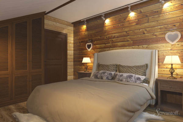 Horizontal angeordnete MDF-Paneele, stilisiert als Naturholz mit ausgeprägter Textur