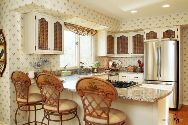المطبخ وورق الحائط بأسلوب بروفانس الفرنسية المطبخ وورق الحائط بأسلوب بروفانس الفرنسية