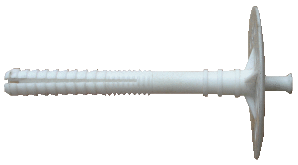 Auf dem Foto sehen Sie ein Beispiel eines Kunststoffdübels, mit dem Sie Wände mit Gipskartonplatten umhüllen können, ohne befürchten zu müssen, das Material zu verderben